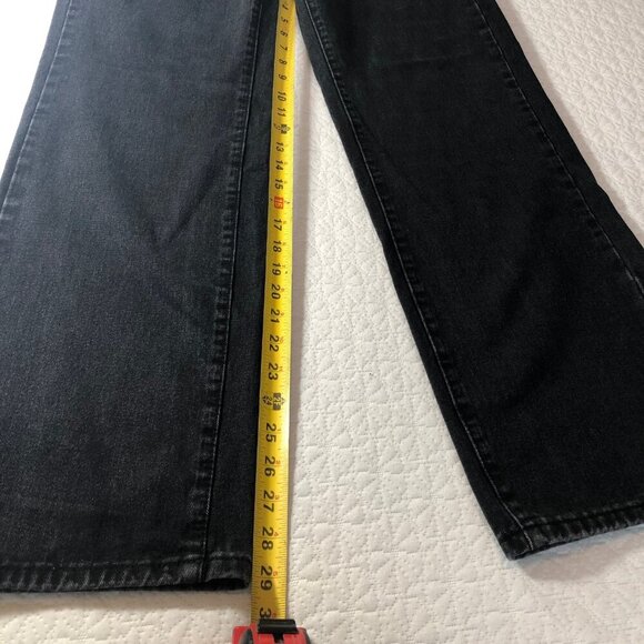 Shein Women's Size Large Black Cotton Blend straight Denim Jeans, dark wash - Picture 3 of 8